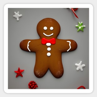 Gingerbread Man Sticker